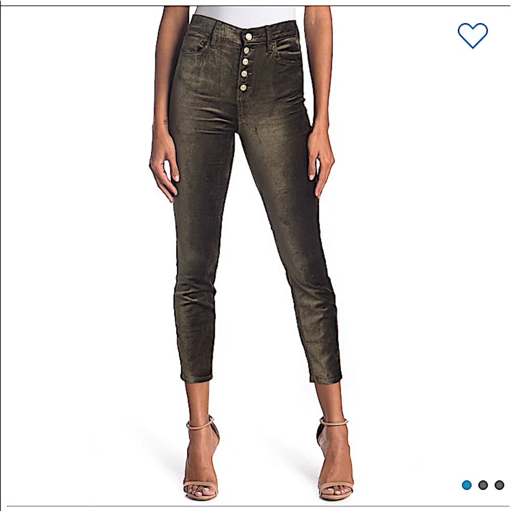 7 For All Mankind Hi Waist Velveteen Skinny Pant